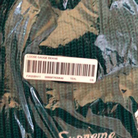 Supreme Loose Gauge Beanie Teal - Picture 3 of 4